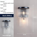 Axyaa Crystal Luxe LED Wall Lamp for Living Room Bedroom Study Dining Corridor
