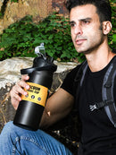 Axyaa Stainless Steel Thermal Tumbler with Straw: Hot & Cold Water Bottle