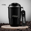 Axyaa Ceramic Liner Thermos Insulated Coffee Cup Stainless Steel Tumbler