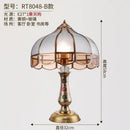 Axyaa European Retro Copper Bedside Lamp for Bedroom and Living Room