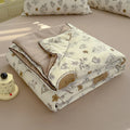 Axyaa Lightweight Double Gauze Quilt: Queen Size Soft Soya Fibre Comforter