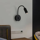 Axya Dimmable LED Bedside Wall Spotlight, Adjustable Angle Focusing Night Light
