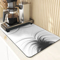 Axyaa Geometric Coasters Set of 4 Black White Dining Table Placemats Mats