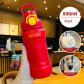 Axyaa Insulated Straw Cup: Portable 316 Stainless Steel, Large Capacity for Sports & Students