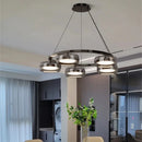 Axyaa Crystal Chandelier Pendant Light for Living Room and Bedroom