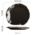 Axyaa Irregular Ceramic Steak Plate Pasta Sushi Dessert Serving Plate Molecular Cuisine