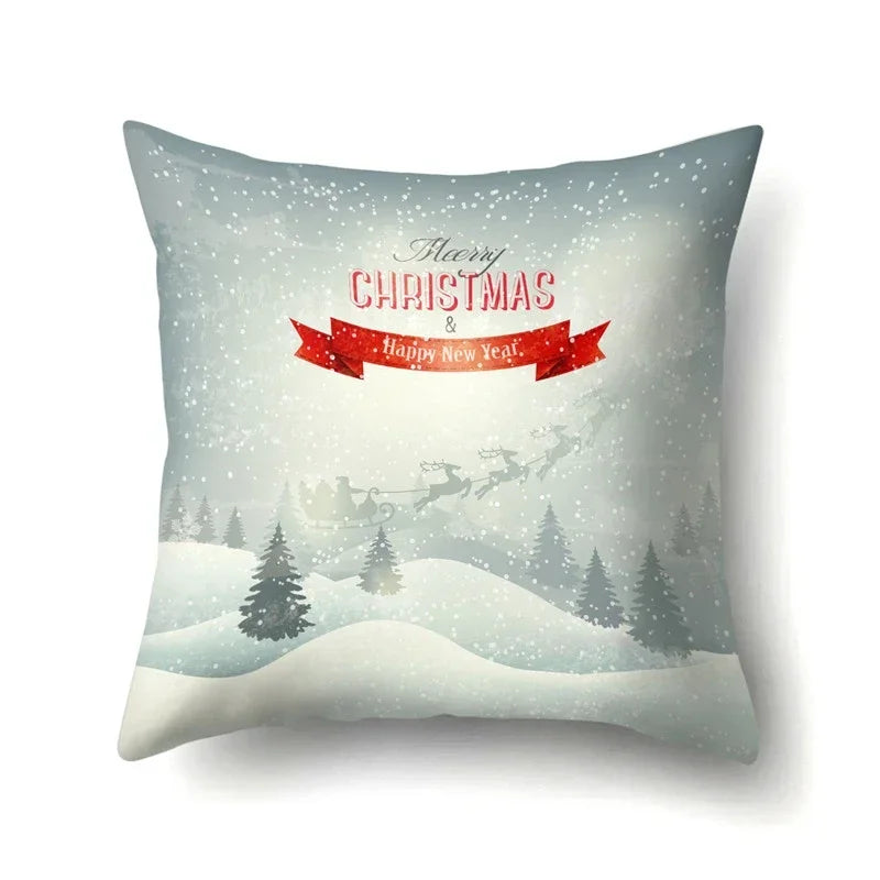 Axyaa Christmas Tree Throw Pillow Case - Festive Xmas Cushion Cover for Home Decor