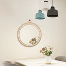 Axyaa Nordic Hand-Woven Decorative Wall Mirror