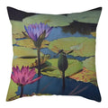 Axyaa Natural Flower Bird Linen Cushion Cover ��� Decorative Pillow Cases