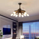 Axyaa Modern LED Ceiling Fan with Remote Control and Light for Kids Bedroom
