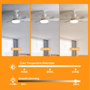 Axyaa Modern Ceiling Fan Light Remote Control E27 Bedroom Study Room Electric Fanlamp