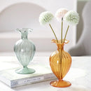Axyaa Glass Vase Art Decor for Home Living Room Flower Arrangement