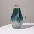 Axyaa Nordic Frost Glass Vase Modern Home Decor Stand for Flowers