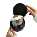 Axyaa Portable KungFu Tea Set: Pot, 3 Cups, Filter; Outdoor, Travel, Business, Camping
