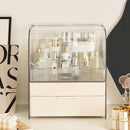 Axyaa Clear Acrylic Makeup Organizer: Spacious, Dust-proof, High-end, Multi-layer Skincare Display