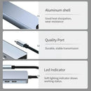 Axyaa 8-in-1 USB C Hub with 4K HDMI, 87W PD, USB 3.0, RJ45, SD/TF Card Reader