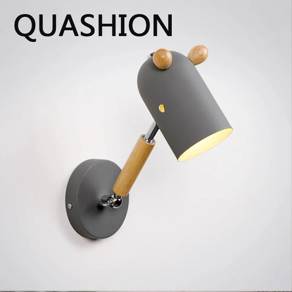 Nordic Macaron LED Wall Lamp for Children's Room Decor by Axya