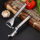 Axyaa Stainless Steel Dual-Use Peeler Scraper for Fruits and Vegetables