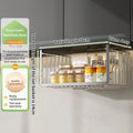 Stainless Steel Retractable Hanging Basket Storage Cabinet Shelf for Axyaa Kitchen