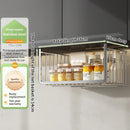 Stainless Steel Under Shelf Hanging Basket by Axyaa for Kitchen & Bathroom Organization