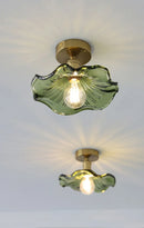 Nordic Glass/Ceramic Ceiling Light by Axyaa - Vintage E27 Fixture for Hallway