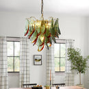 Axyaa Murano Glass Chandelier: French High-End Retro Design for Living Room, Dining Room, Bedroom