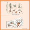 Axyaa Forest Animals Wall Stickers for Children's Room Decoration