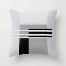 Axyaa Grey Family Pillowcase Square Cushion Cover for Home Office