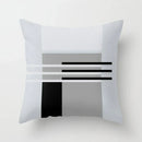 Axyaa Grey Family Pillowcase Square Office Cushion Cover