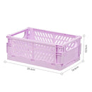 Axyaa Foldable Storage Crate: Portable Stackable Organizer Box for Makeup, Jewelry, and Toys