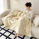 Axyaa Silky Milk Velvet Queen Size Plush Blanket for Sofa Bed