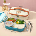Axyaa Stainless Steel Bento Lunch Box Set with Large Capacity Compartments