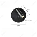 Axyaa Adjustable LED Reading Wall Lamp for Hotel Room, Bedroom, and Bedside