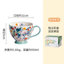 Axyaa Creative Milk Mug Large Capacity Ceramic Cup for Breakfast and Coffee.