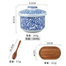 Axyaa Japanese Ceramic Bowl with Lid for Molecular Cuisine and Desserts