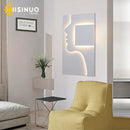 Axyaa Face Profile Art LED Wall Sconce for Living Room, Restaurant Decor.