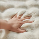 Axyaa Bubble Velvet Faux Rabbit Fur Carpet - Soft & Fluffy Pet Mat for Modern Living Room