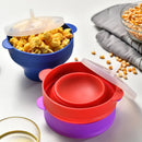 Axyaa Silicone Popcorn Bucket with Lid - High Quality Kitchen Tool