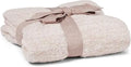 Axyaa CozyChic Ombre Blanket, Antique Rose Multi Bed Throw, 30x40