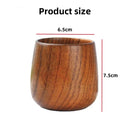 Axyaa Retro Jujube Wood Tea Cup 160ML High Quality Wooden Household Kitchen Supply
