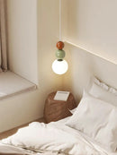 Axya Pearl Cream Bedside Pendant Light – High-End Children's Room Lamp