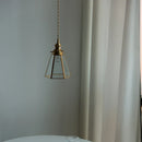 Axyaa Clear Glass LED Pendant Lights Fixture Wire Adjustable Modern Decor Nordic Hanging Lamp
