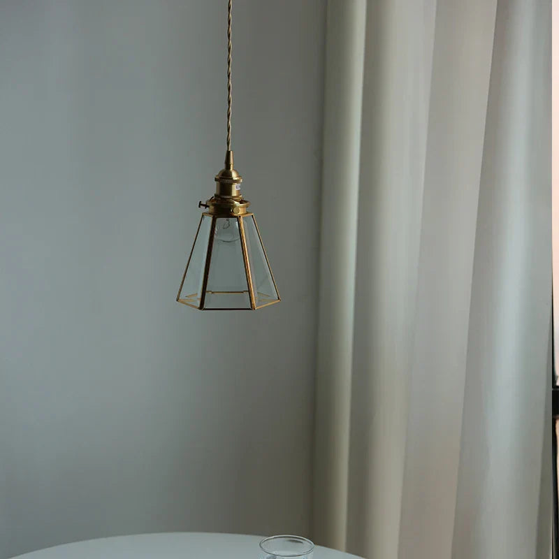 Axyaa Clear Glass LED Pendant Lights - Nordic Modern Decor Loft Restaurant Hanging Lamp