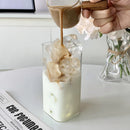 Axyaa Korean Glass Cup Set - Clear Drinking Glasses for Various Beverages