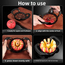 Axyaa Apple Cutter & Core Remover: Zinc Alloy Kitchen Tool for Easy Fruit Slicing