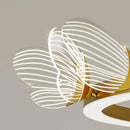 Axyaa Nordic Butterfly LED Chandelier - Gold Luxury Lighting for Bedroom, Dining Room & Parlor