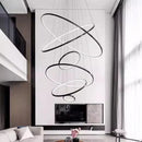 Axyaa Modern Living Room Chandeliers - LED Ceiling Lamp for Indoor Lighting