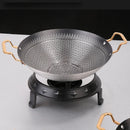 Axya Stainless Steel Spicy Hot Pot with Round Bottom Alcohol Furnace