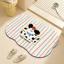 Axyaa Cartoon Diatom Mud Bathroom Floor Mat - Irregular Shape Absorbent Mat