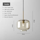 Axyaa Nordic Glass Pendant Light for Home Kitchen Restaurant
